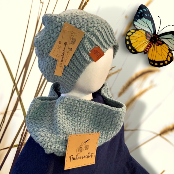 Sage Spice Hat and Cowl Set (Crochet) - Picture 3 of 5